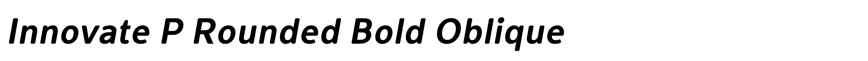 Innovate P Rounded Bold Oblique